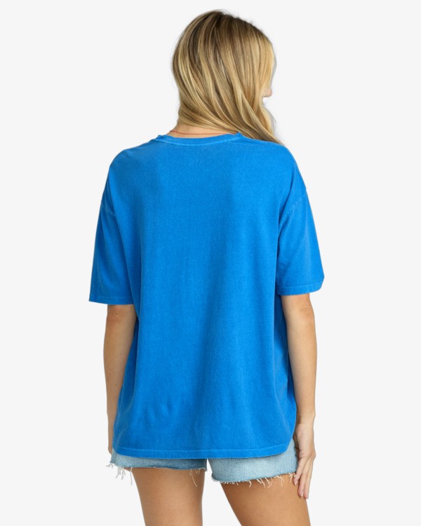 1 Summer Nights - Short Sleeve T-Shirt for Women Blue EBJZT00464 Billabong