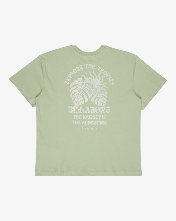 1 Paradise Calling - T-shirt com serigrafia de manga curta para Mulher Verde EBJZT00465 Billabong