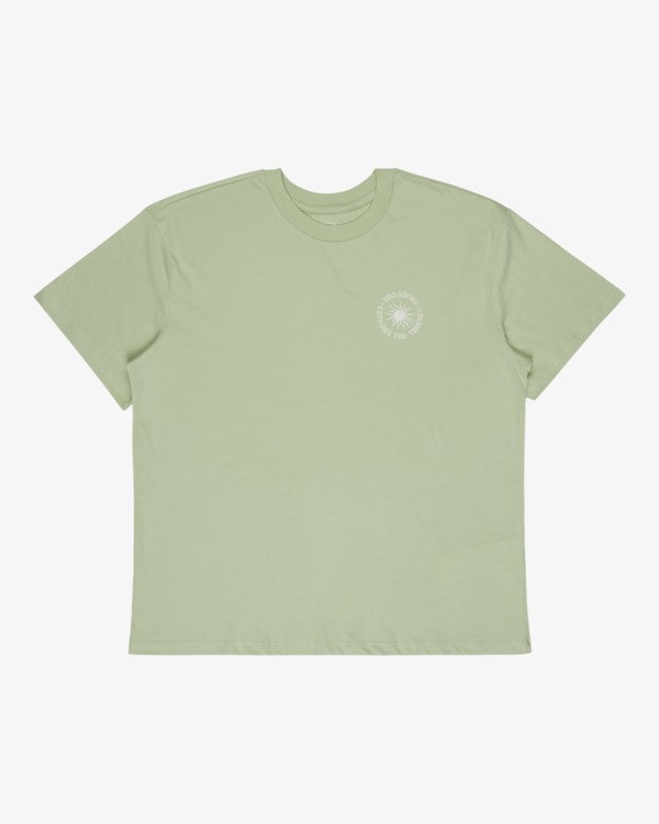 0 Paradise Calling - T-shirt com serigrafia de manga curta para Mulher Verde EBJZT00465 Billabong