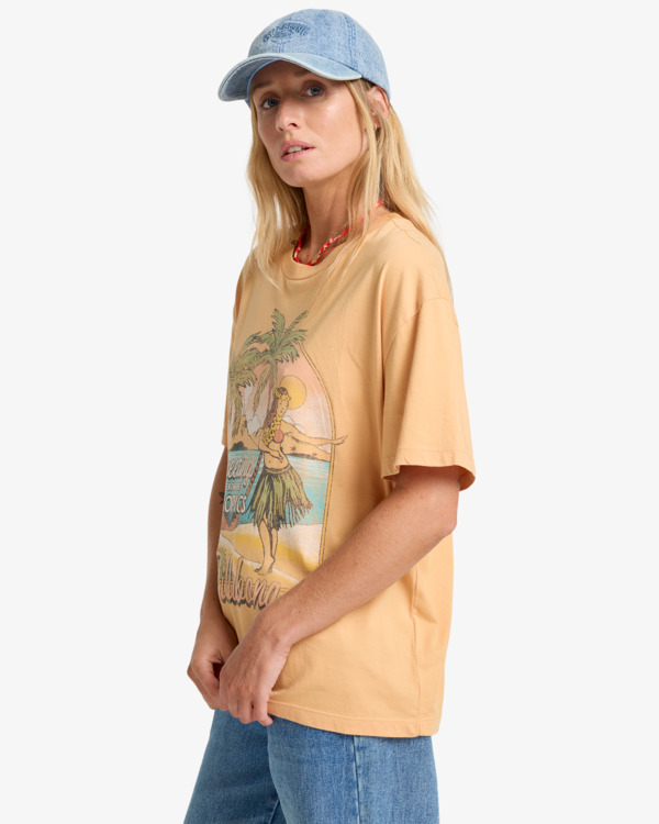 3 Vibe Time - Camiseta de manga corta para mujer Marron EBJZT00466 Billabong