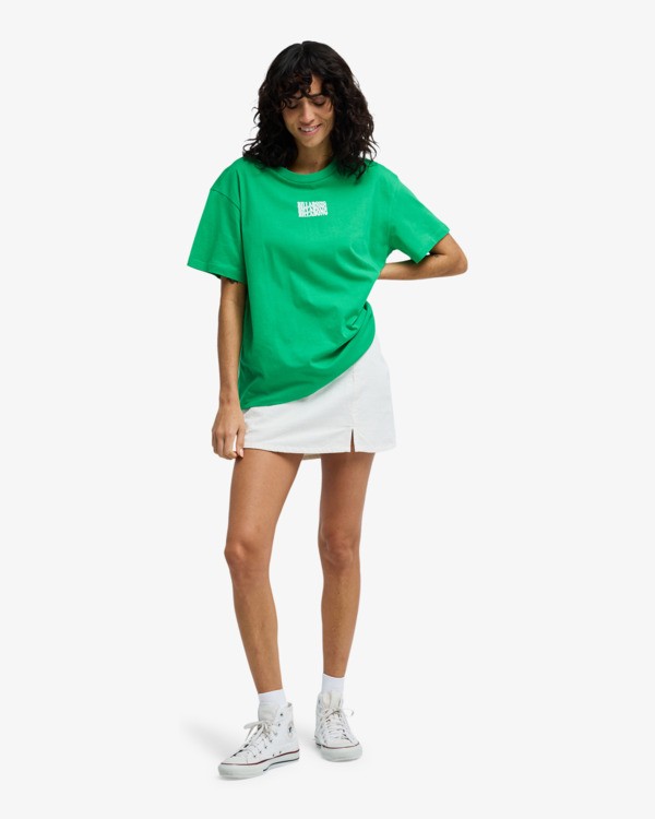 2 In The Beyond - T-Shirt f&uuml;r Frauen Gr&uuml;n EBJZT00469 Billabong