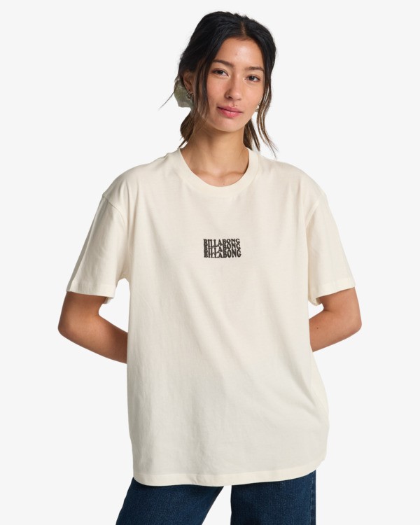 0 In The Beyond - Short Sleeve T-Shirt for Women White EBJZT00469 Billabong