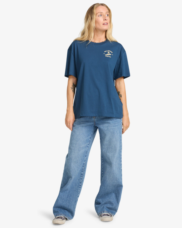 2 Catch Feelings - T-shirt met korte mouwen voor Dames Blue EBJZT00471 Billabong