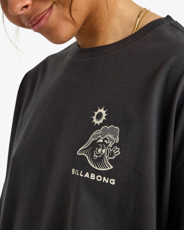 4 The Great Waves - T-Shirt à manches courtes pour Femme Noir EBJZT00475 Billabong
