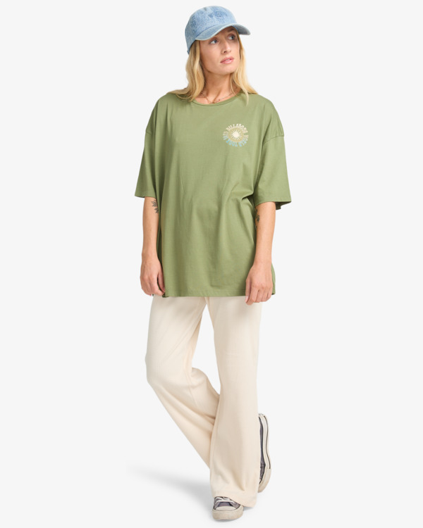 2 Take A Tour - Short Sleeve T-Shirt for Women Green EBJZT00476 Billabong