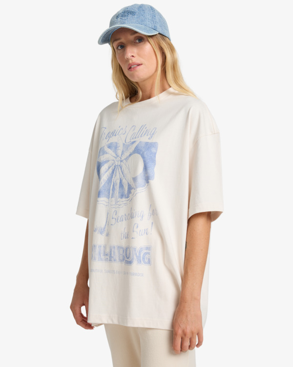 3 This Sunny Time - T-Shirt für Frauen Weiss EBJZT00479 Billabong