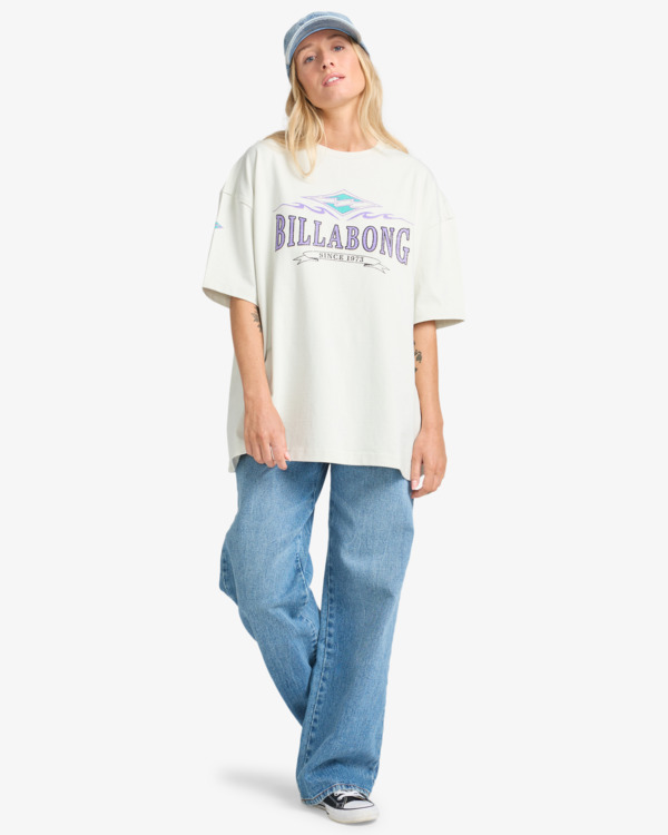 3 Wave Out - T-Shirt à manches courtes pour Femme Gris EBJZT00481 Billabong