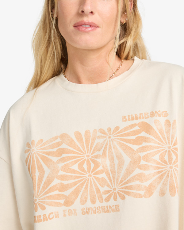 4 Wander Across - Short Sleeve T-Shirt for Women White EBJZT00483 Billabong