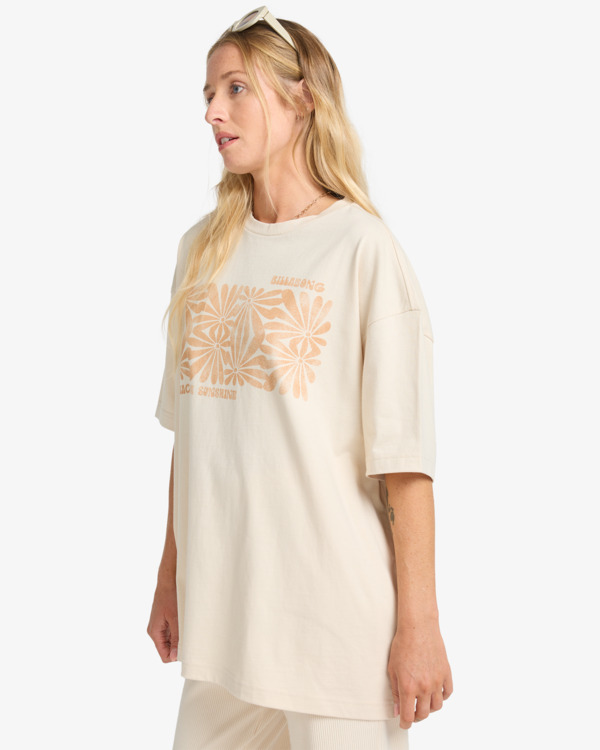 3 Wander Across - Short Sleeve T-Shirt for Women White EBJZT00483 Billabong