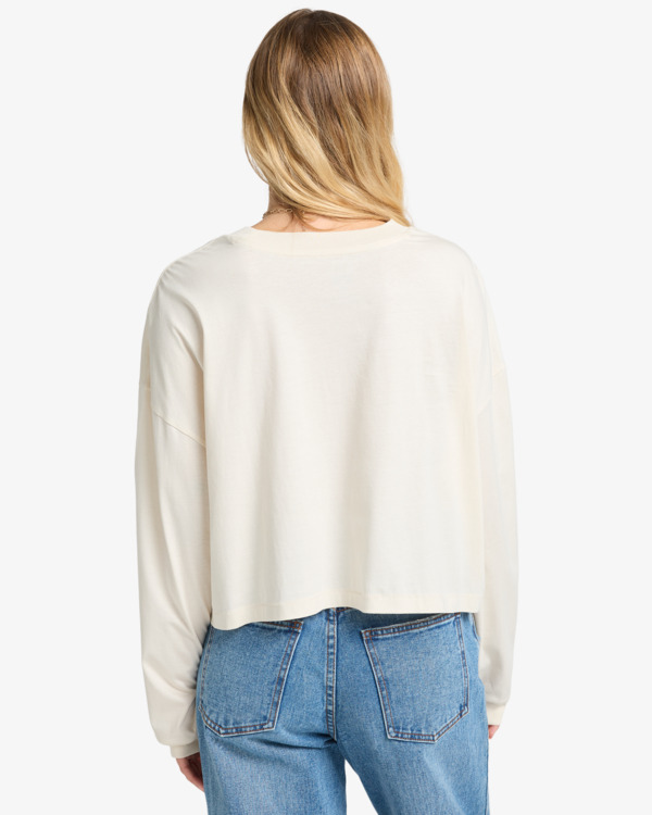 1 Ana Aguila - T-shirt met Lange Mouwen voor Dames White EBJZT00490 Billabong