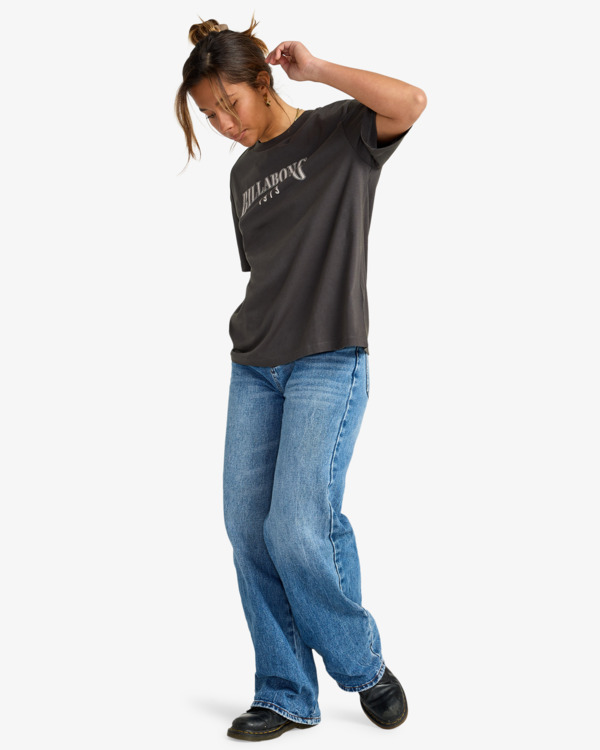 2 Happy Paths - T-Shirt à manches courtes pour Femme Noir EBJZT00495 Billabong