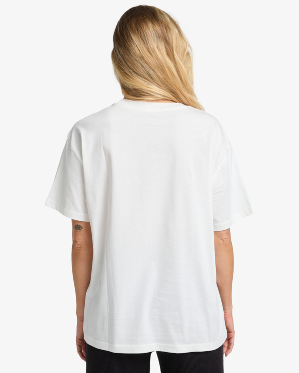 1 Happy Paths - Short Sleeve T-Shirt for Women White EBJZT00495 Billabong