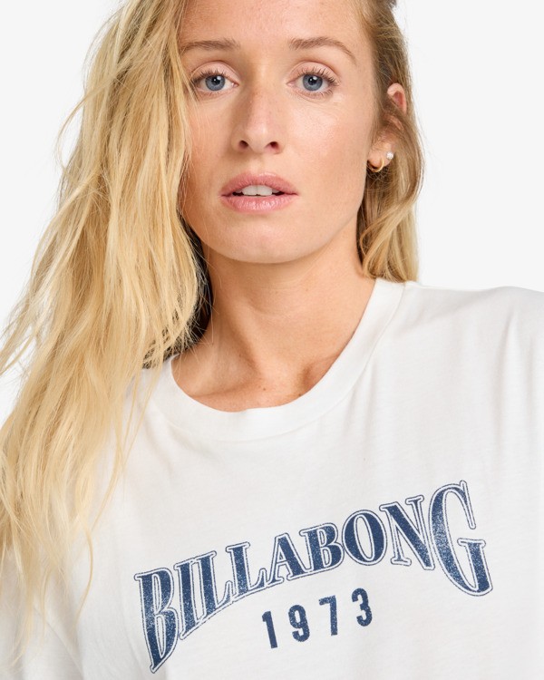 4 Happy Paths - Short Sleeve T-Shirt for Women White EBJZT00495 Billabong