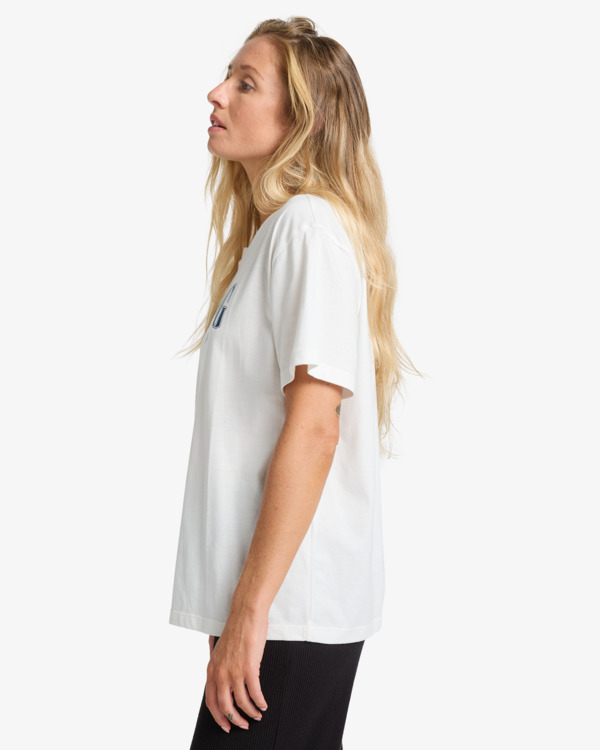 3 Happy Paths - Short Sleeve T-Shirt for Women White EBJZT00495 Billabong
