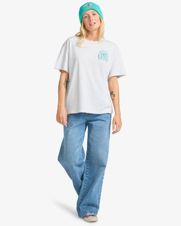 2 Always Looking - Short Sleeve T-Shirt for Women Grey EBJZT00496 Billabong