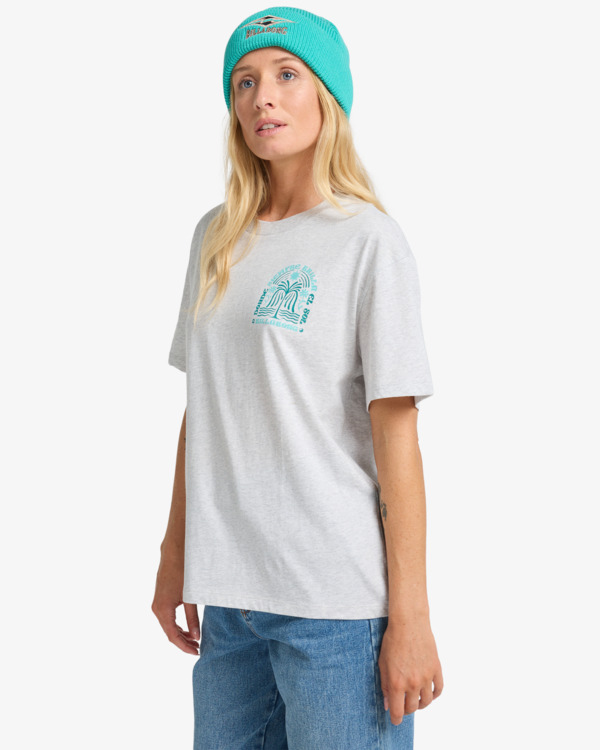 3 Always Looking - Short Sleeve T-Shirt for Women Grey EBJZT00496 Billabong