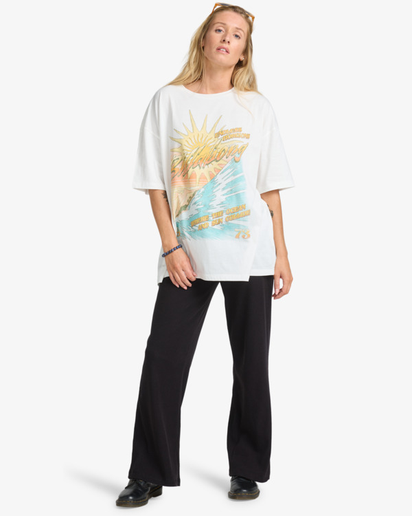 2 Where The Sun Collide - T-Shirt à manches courtes pour Femme Blanc EBJZT00499 Billabong