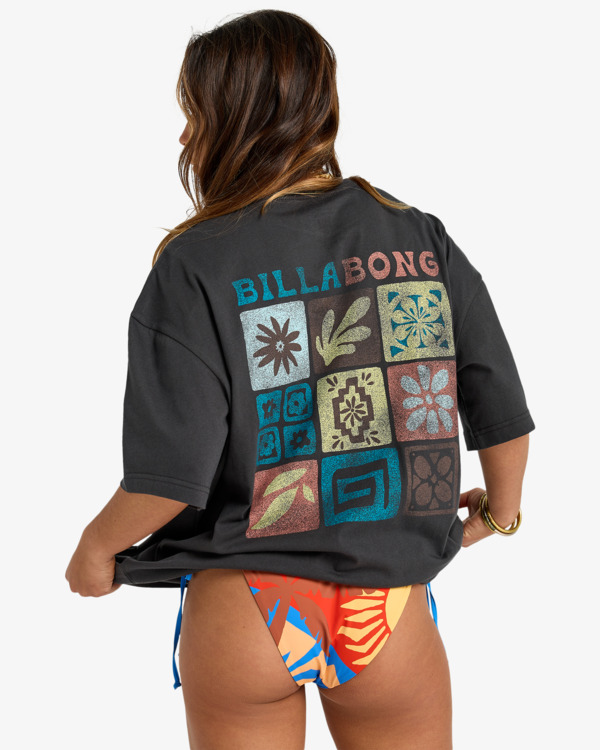 2 Brand New Day - Short Sleeve T-Shirt for Women Black EBJZT00507 Billabong