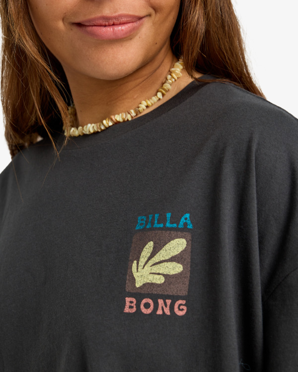 3 Brand New Day - Short Sleeve T-Shirt for Women Black EBJZT00507 Billabong