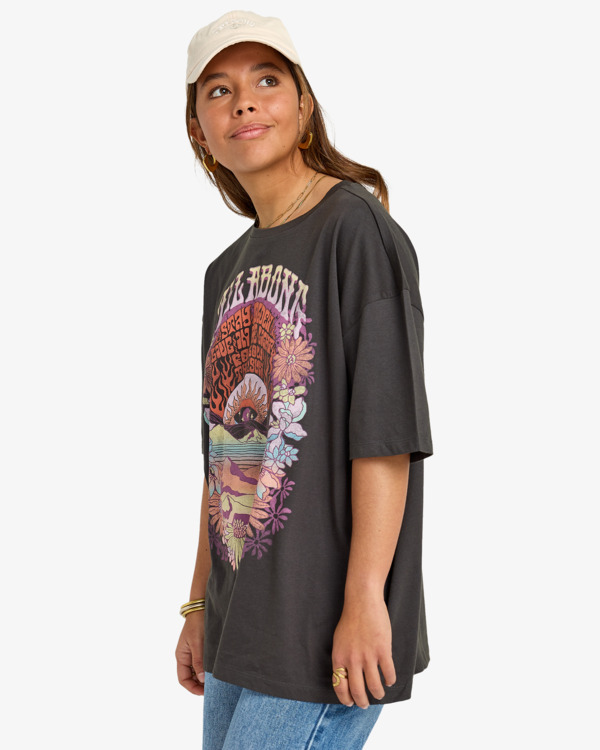 3 Golden Child - Camiseta de manga corta para mujer Negro EBJZT00554 Billabong