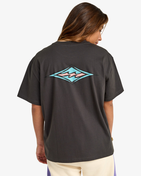 1 Heritage Backer - Short Sleeve T-Shirt for Women Black EBJZT00556 Billabong