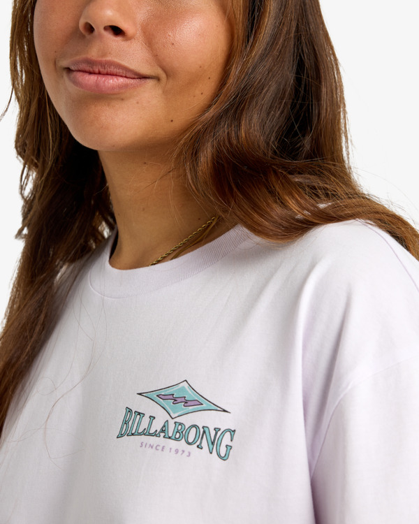 4 Heritage Backer - Short Sleeve T-Shirt for Women Purple EBJZT00556 Billabong