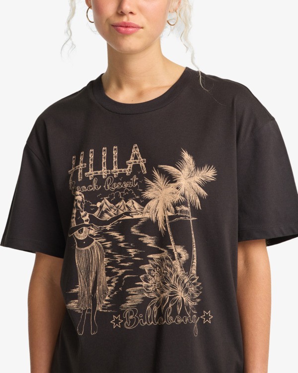 4 Vacay Wonder - Camiseta de manga corta para mujer Negro EBJZT00569 Billabong