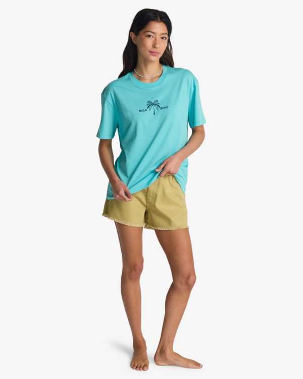 1 Rip Currents - Short Sleeve T-Shirt for Women Blue EBJZT00572 Billabong