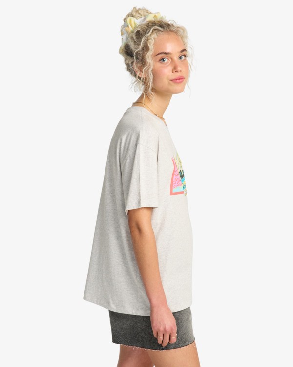 3 Hot Tropics - T-Shirt f&uuml;r Frauen Grau EBJZT00577 Billabong