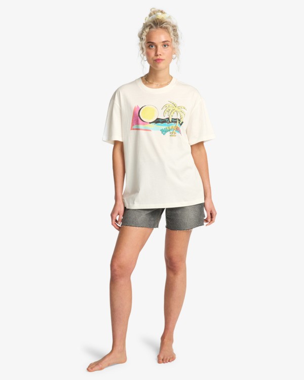 1 Hot Tropics - T-Shirt f&uuml;r Frauen Weiss EBJZT00577 Billabong