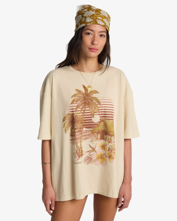 2 Will Find Me Here - T-shirt met korte mouwen voor Dames White EBJZT00582 Billabong