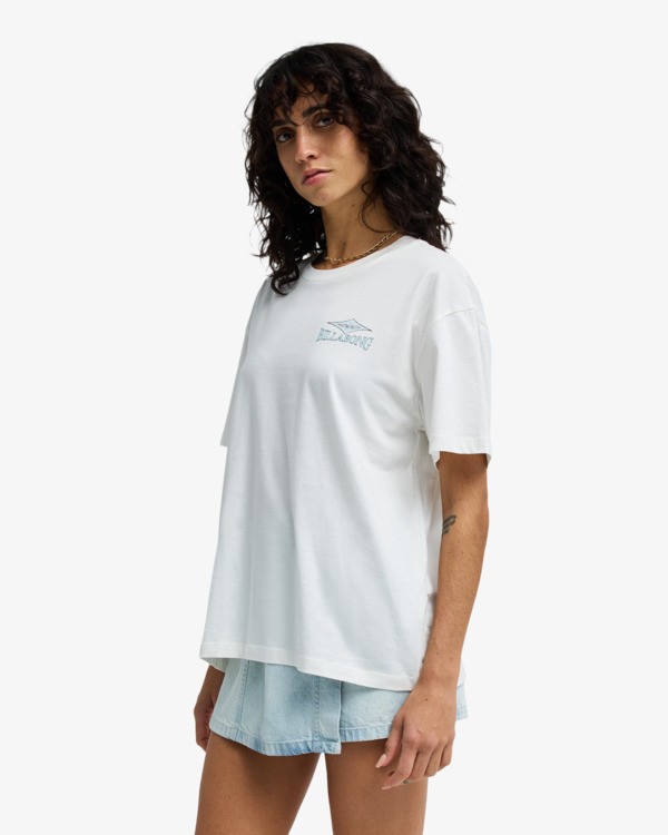 4 Heritage Baker - Short Sleeve T-Shirt for Women White EBJZT00588 Billabong