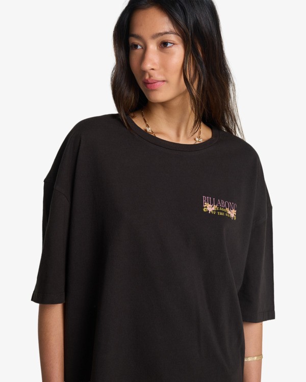 4 Floral Rocker - T-Shirt &agrave; manches courtes pour Femme Noir EBJZT00590 Billabong