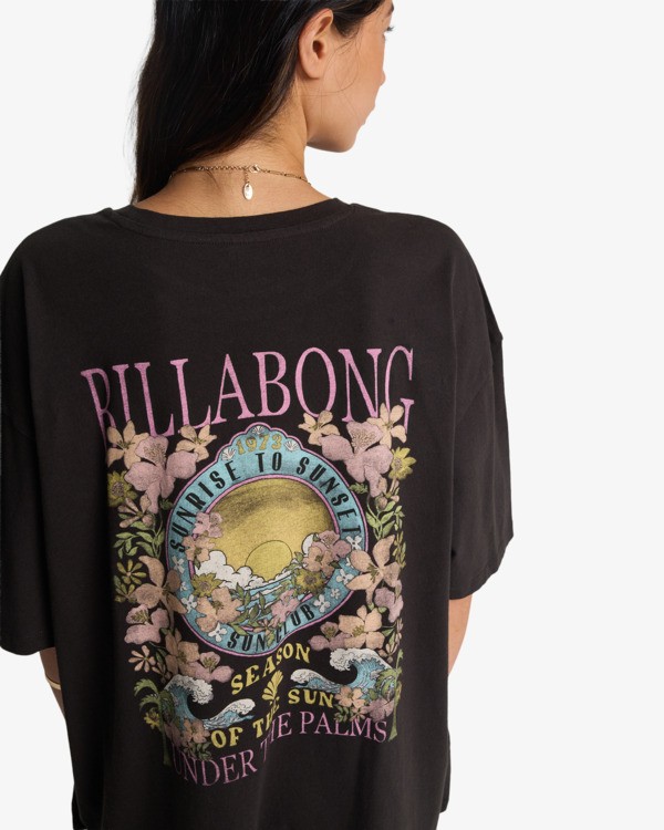 5 Floral Rocker - T-Shirt &agrave; manches courtes pour Femme Noir EBJZT00590 Billabong