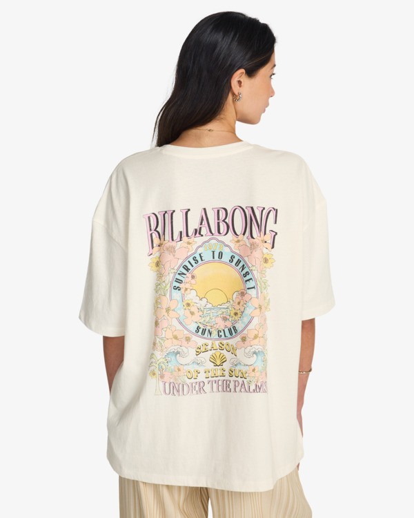 1 Floral Rocker - T-Shirt &agrave; manches courtes pour Femme Blanc EBJZT00590 Billabong