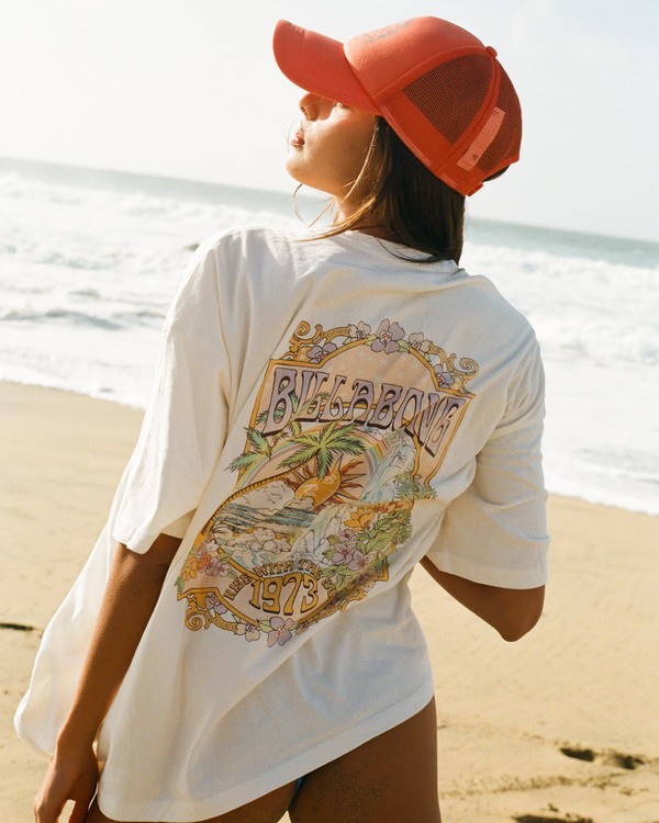 0 Waterfall - Short Sleeve T-Shirt for Women White EBJZT00591 Billabong