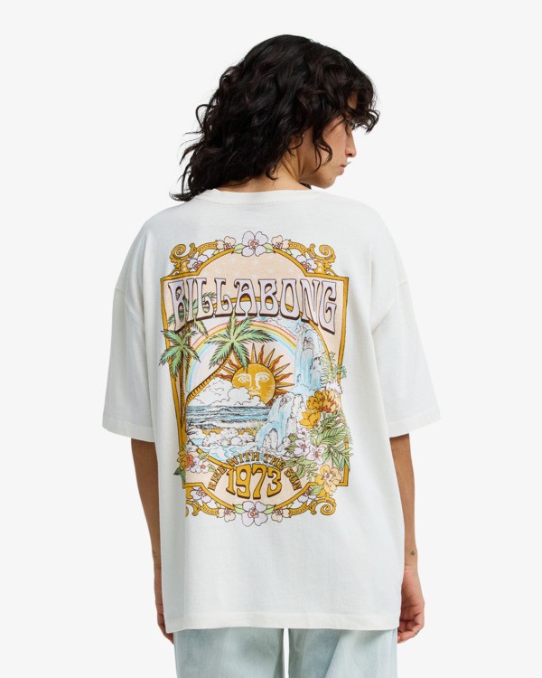 1 Waterfall - T-Shirt f&uuml;r Frauen Weiss EBJZT00591 Billabong