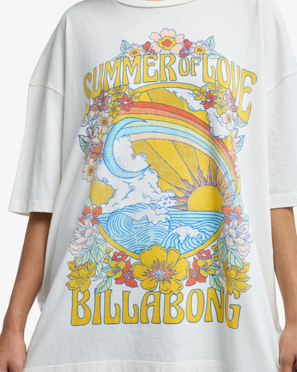 4 Summer Of Love - T-Shirt für Frauen Weiss EBJZT00592 Billabong