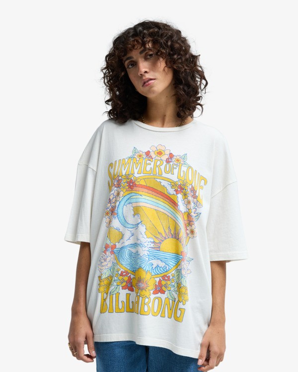 0 Summer Of Love - T-Shirt für Frauen Weiss EBJZT00592 Billabong