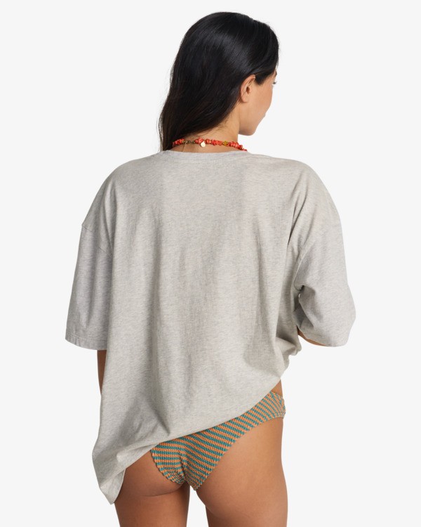1 Surf Trip - T-Shirt &agrave; manches courtes pour Femme Gris EBJZT00593 Billabong
