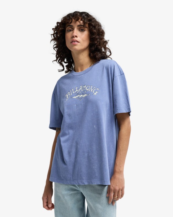 0 Australian Roots - Short Sleeve T-Shirt for Women Blue EBJZT00605 Billabong