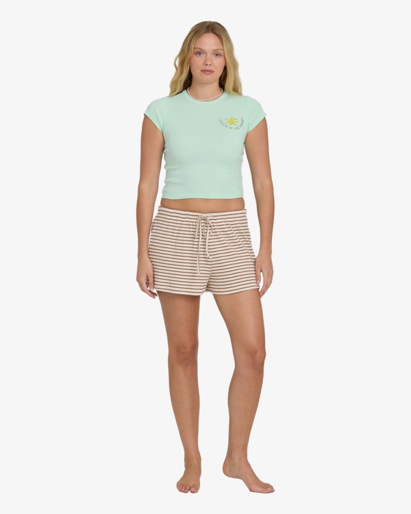 1 World Wanderer - Cropped T-Shirt for Women Green EBJZT00616 Billabong