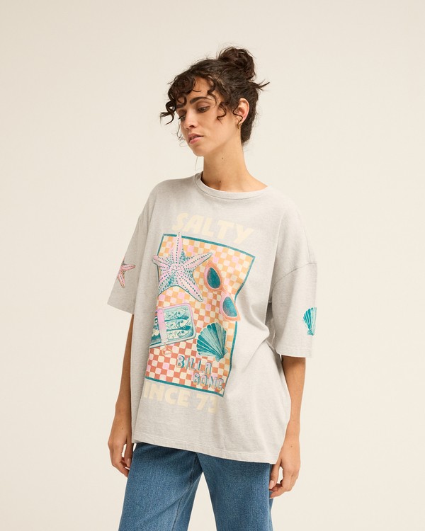 3 Salty Since Cinza EBJZT00639 Billabong