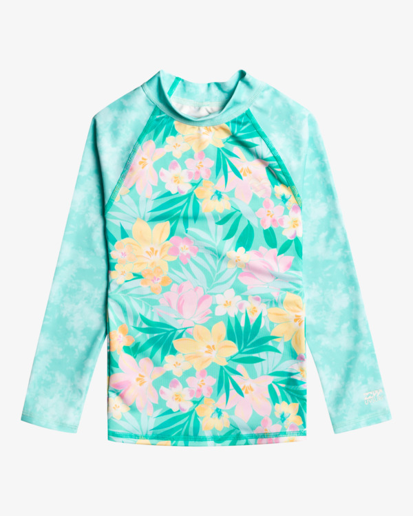 0 Billie Logo - Long Sleeve UPF 50 Rash Vest for Girls 2-7  EBOWR00100 Billabong