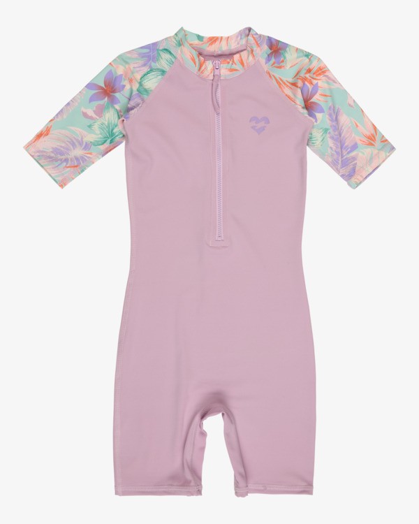0 Toddler Billie - Short Sleeves One-Piece Rashguard for Boys 2 - 6 Purple EBOWR03003 Billabong