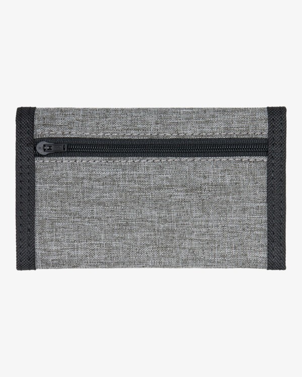 1 Tribong Patch - Dreifach faltbares Portemonnaie für Männer Grau EBYAA00127 Billabong