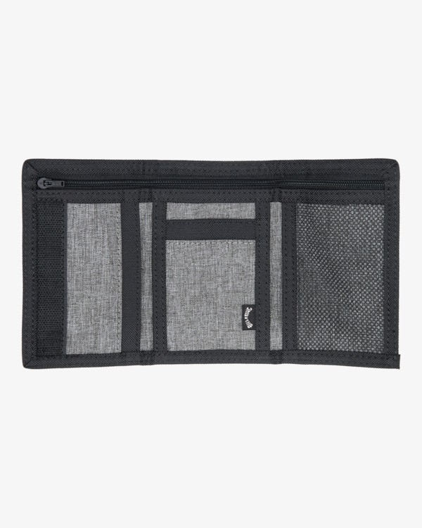 2 Tribong Patch - Dreifach faltbares Portemonnaie für Männer Grau EBYAA00127 Billabong