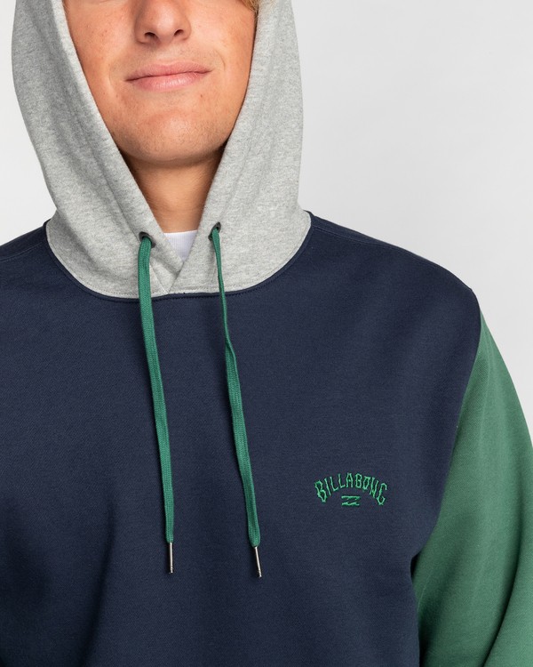 4 Arch Block - Felpa con cappuccio da Uomo Blue EBYFT00115 Billabong