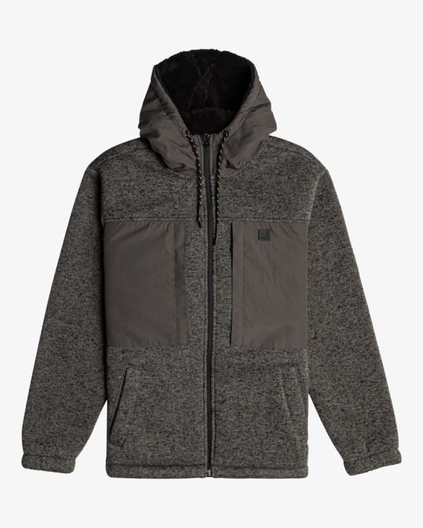 6 Boundary Sherpa - Sweat à capuche zippé pour homme Noir EBYFT00123 Billabong