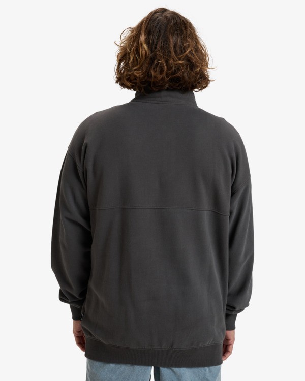 3 Burleigh - Sweatshirt Pulôver com meio fecho para homem Preto EBYFT00130 Billabong